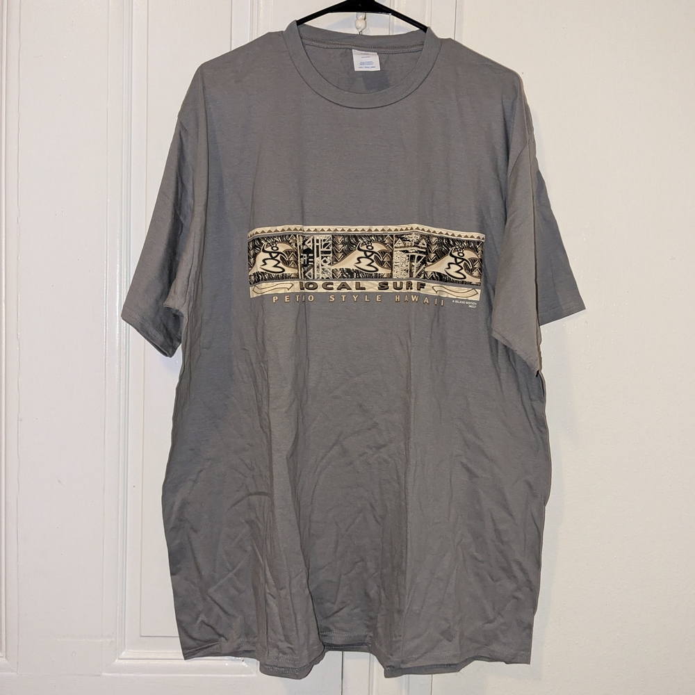 Gray Graphic Surf T-Shirt